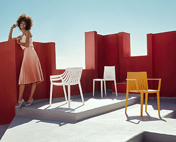 Sillas y sillones de estilo italiano para el aire libre 